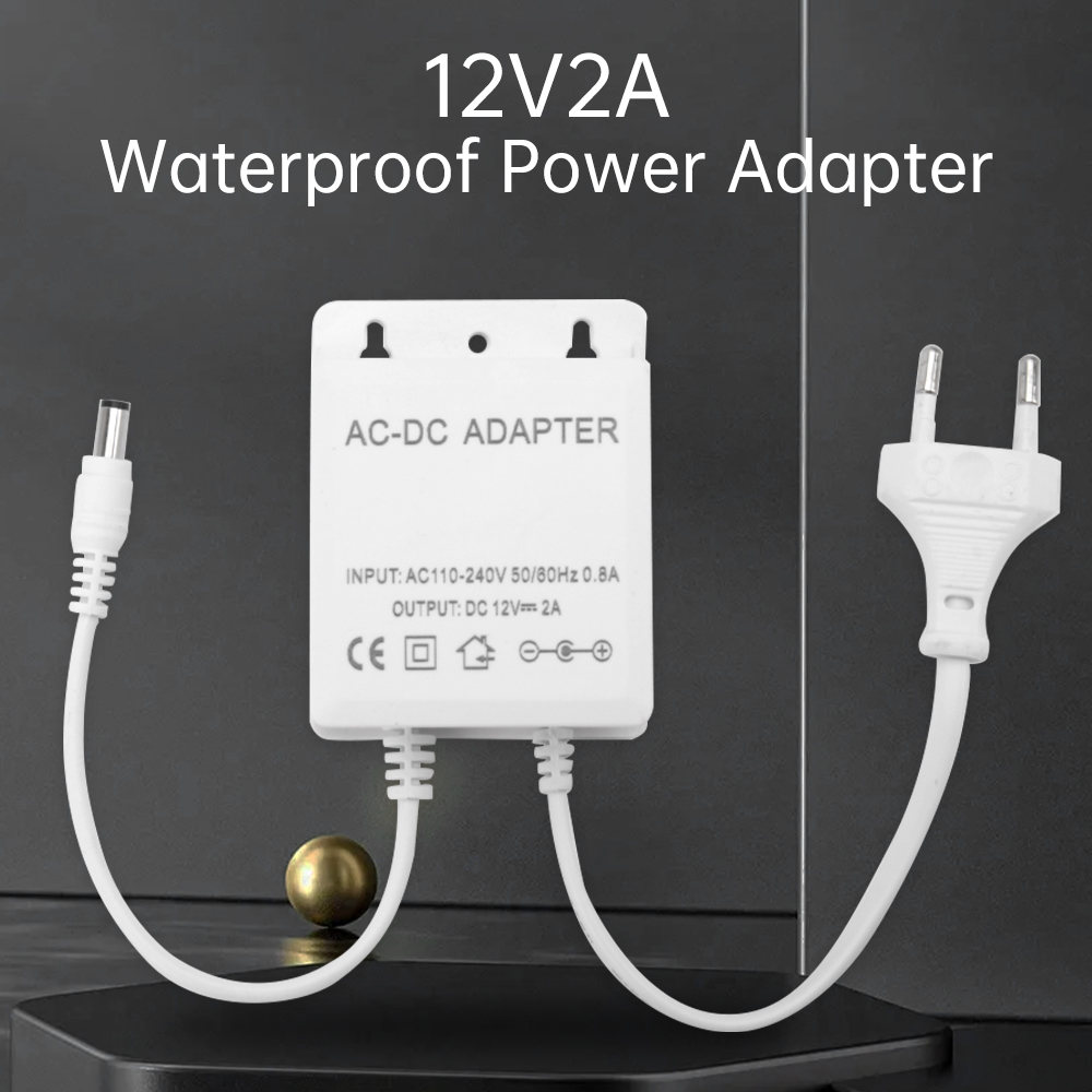 Outdoor Power Adapter - DC12V 2A Spina UE Adattatore di