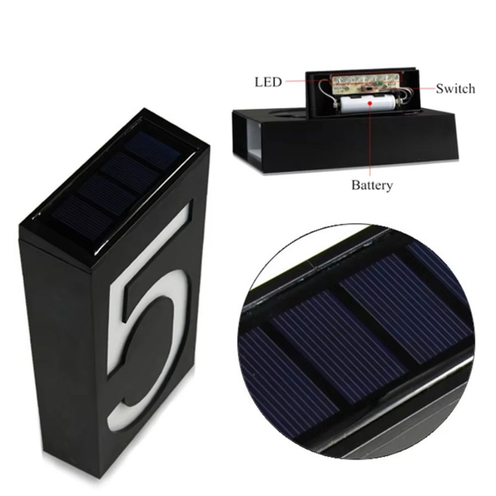 Outdoor Power Number - Numero Civico Solare a LED Facile
