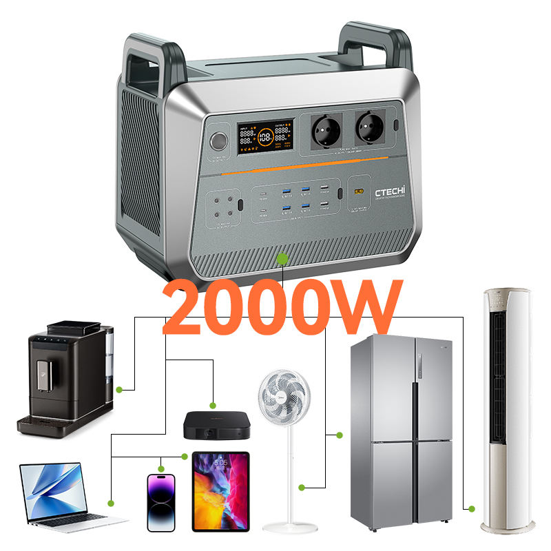 Outdoor Power Generator - Generatore solare portatile da 2000W per