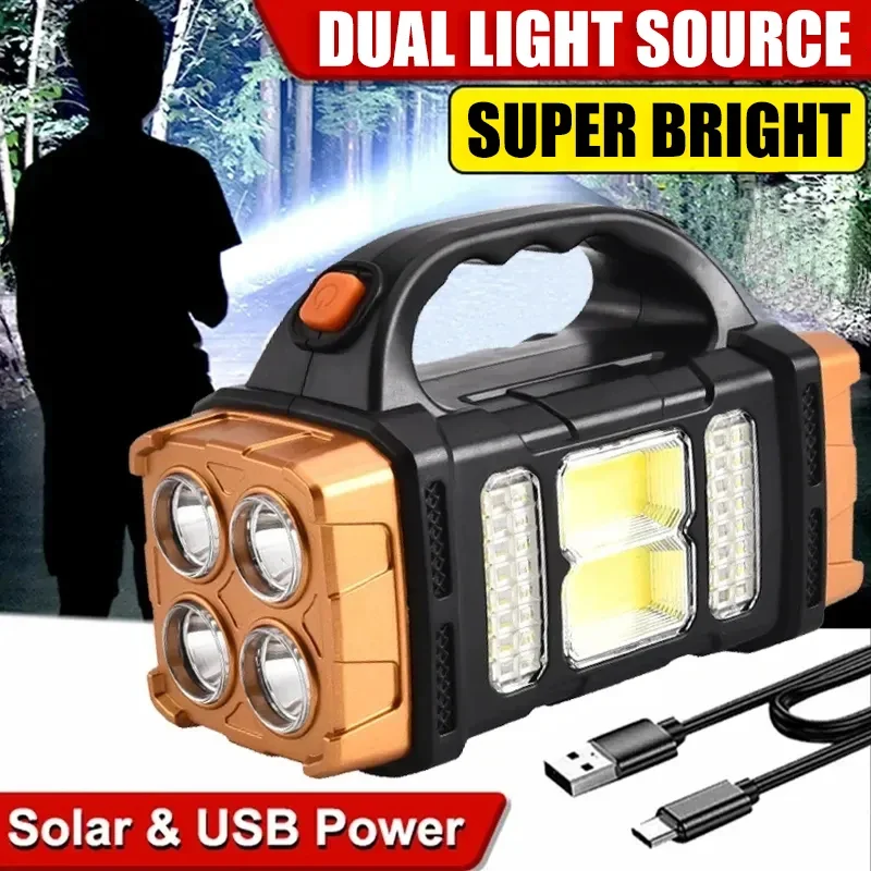 Outdoor Power Works - Torce portatili potenti ricaricabili USB Luce