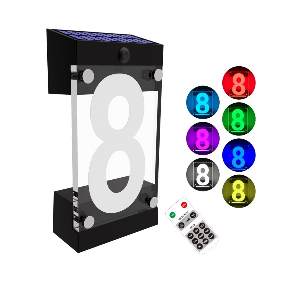 Outdoor Power Number - Targa con Numero Civico Illuminata a