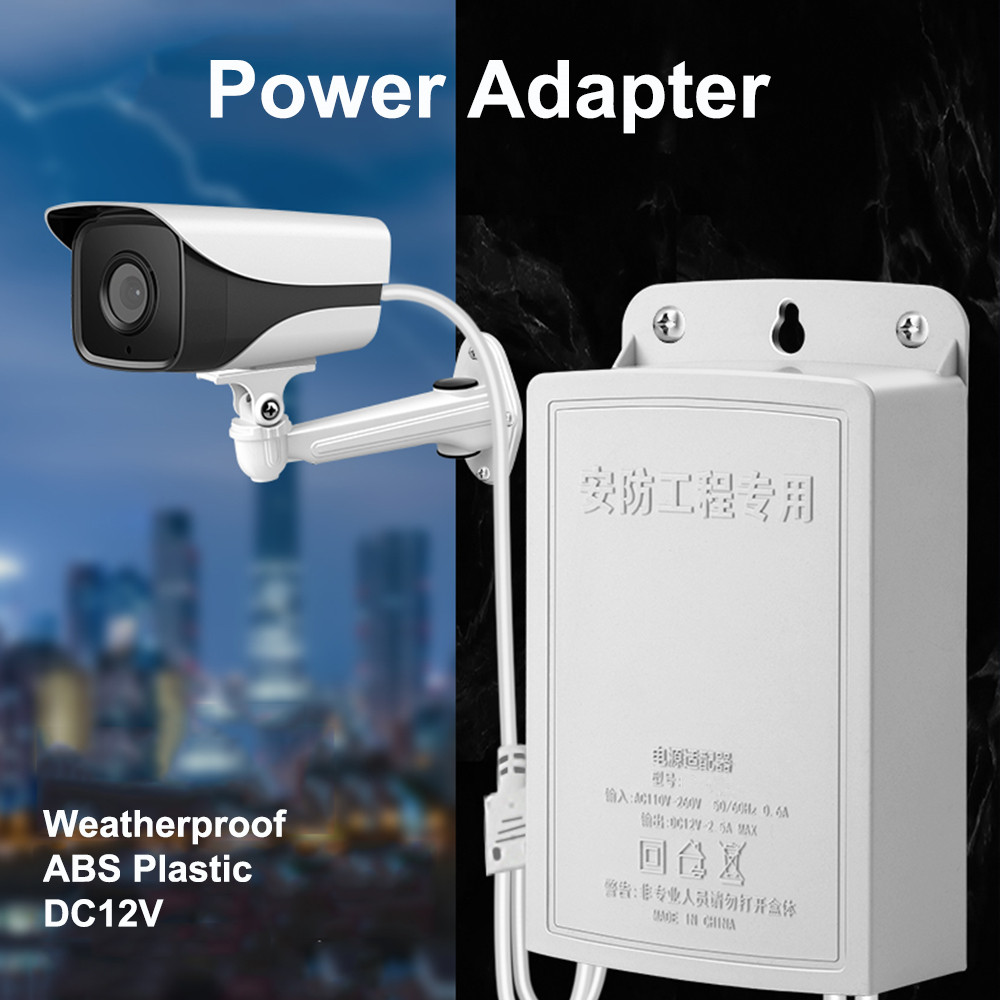 Outdoor Power Adapter - DC 12V 2.5A Esterna Impermeabile CCTV