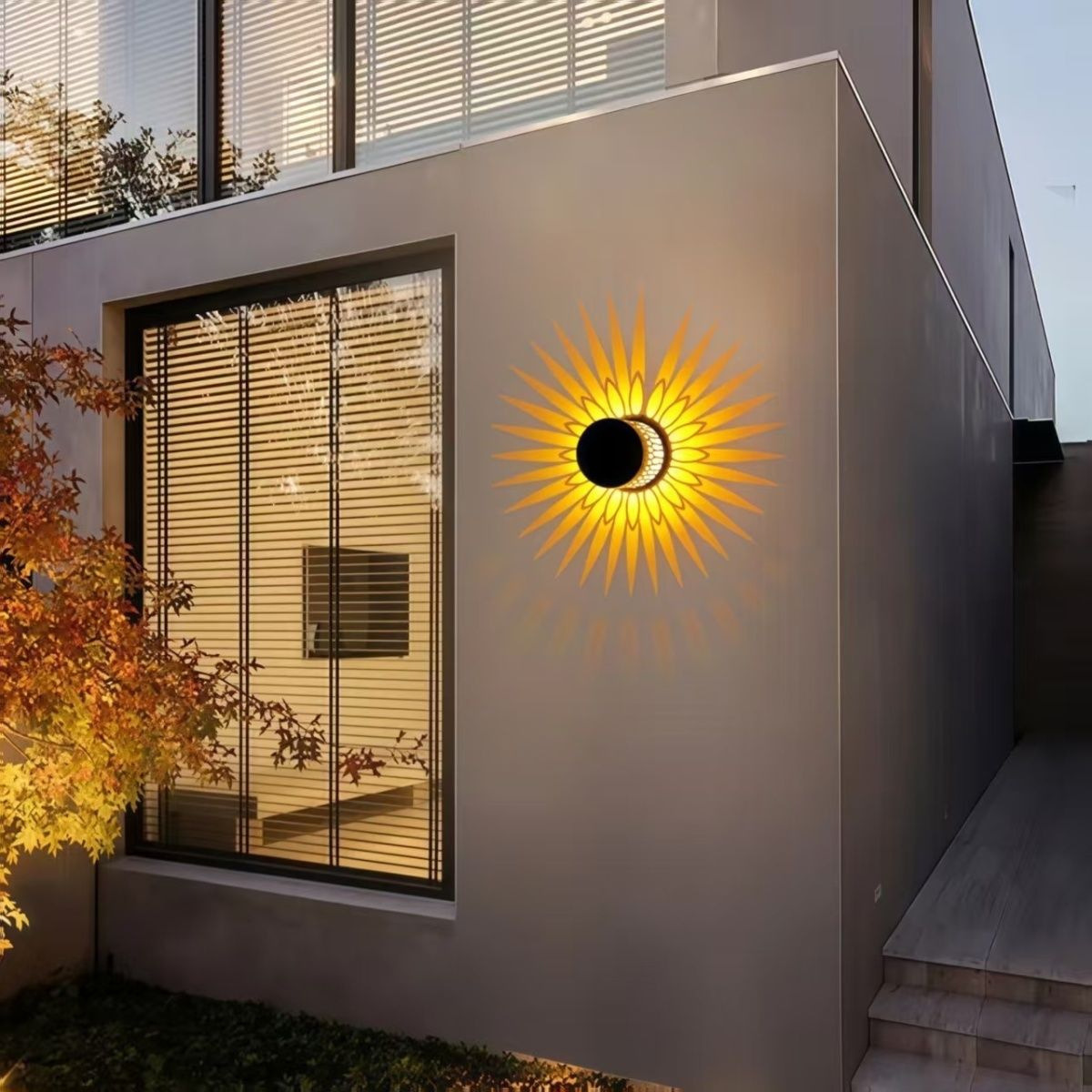 Outdoor Power Meter - Lampada Solare da Giardino con Sensore,