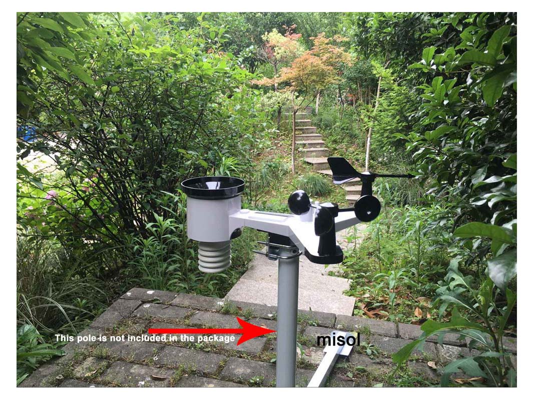 Outdoor Power Meter - Stazione meteorologica WiFi MISOL con sensore