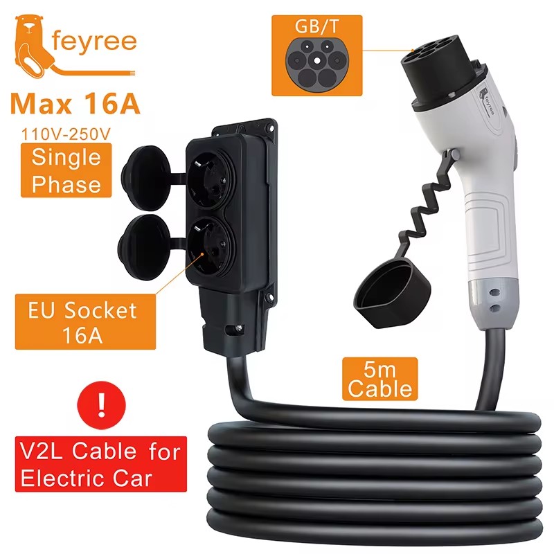 Outdoor Power Adapter - Cavo di scarica Feyree V2L, spina