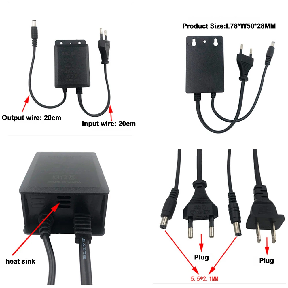 Outdoor AC 100-240V Input DC 1 - Outdoor Power Adapter recensione e prezzo