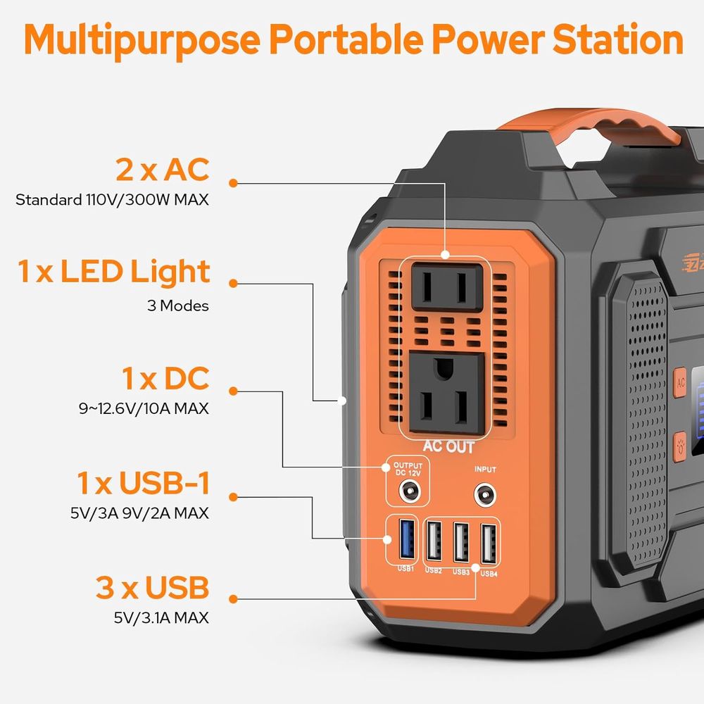 Generatore solare da 300 W, Po - Outdoor Power Bank With Ac Outlet recensione e prezzo