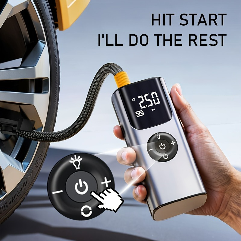 Pompa d'aria wireless per auto - Air Compressor Portable recensione e prezzo