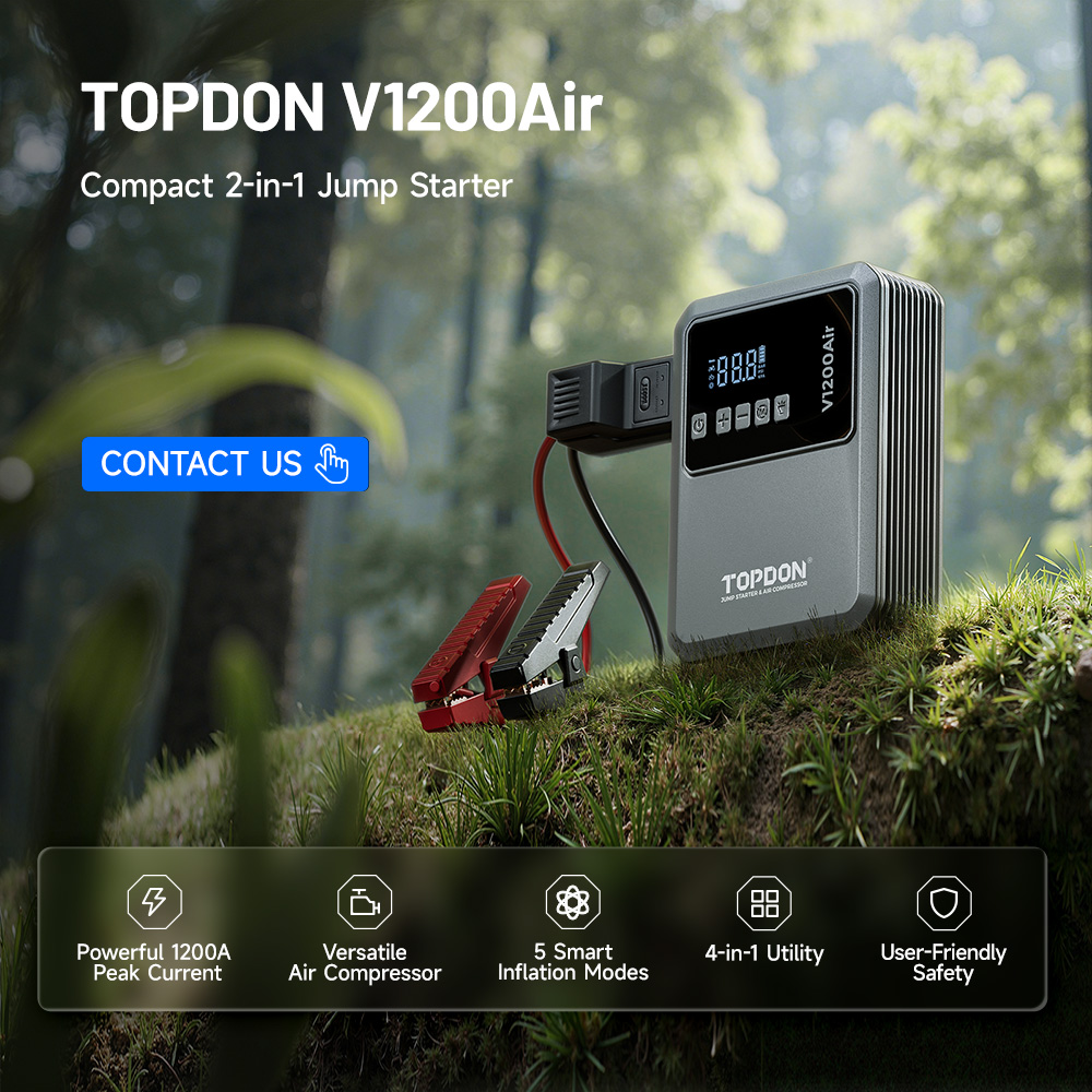 Avviatore di Emergenza TOPDON  - Air Compressor Portable recensione e prezzo