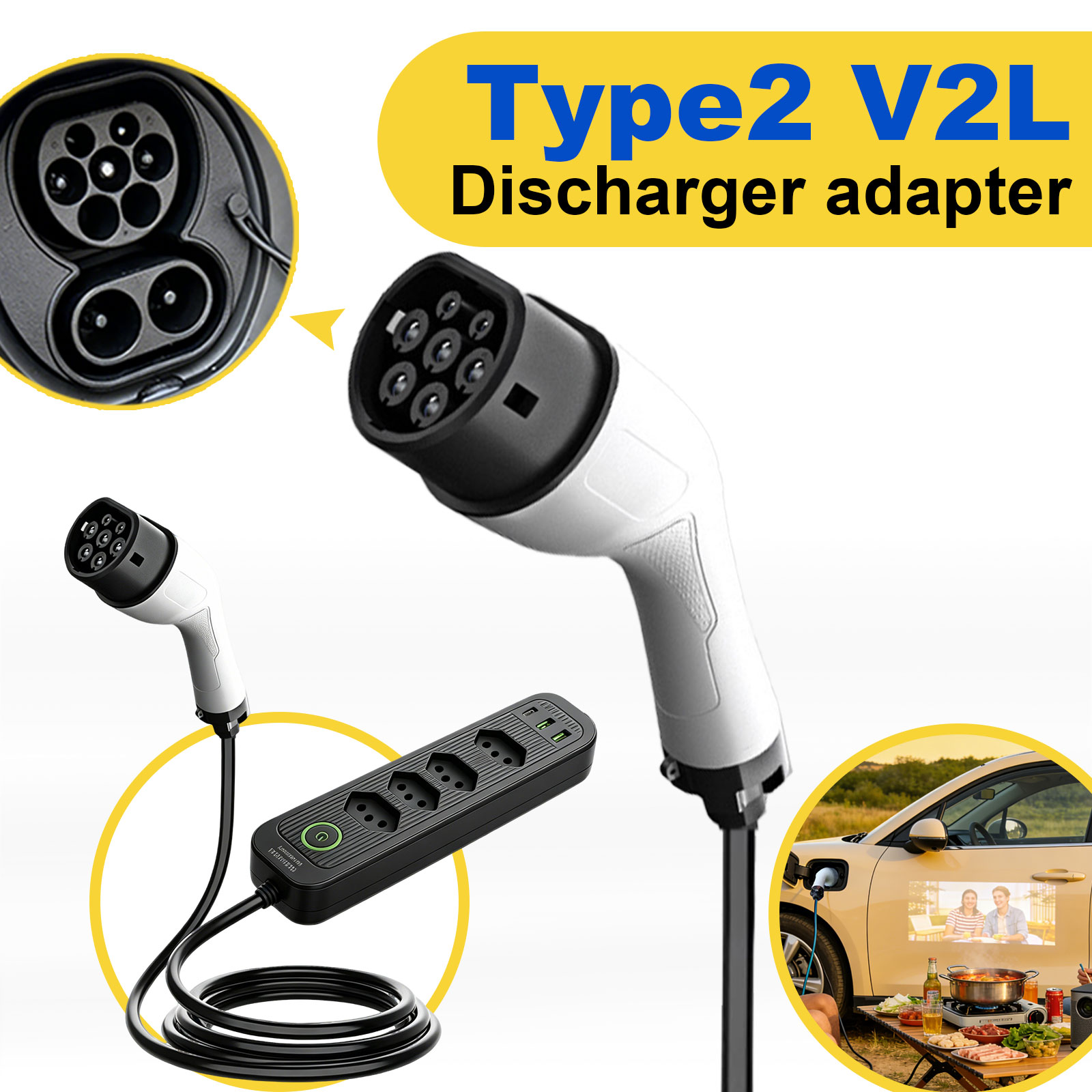 Adattatore di scarica V2L Tipo - Outdoor Power Adapter recensione e prezzo