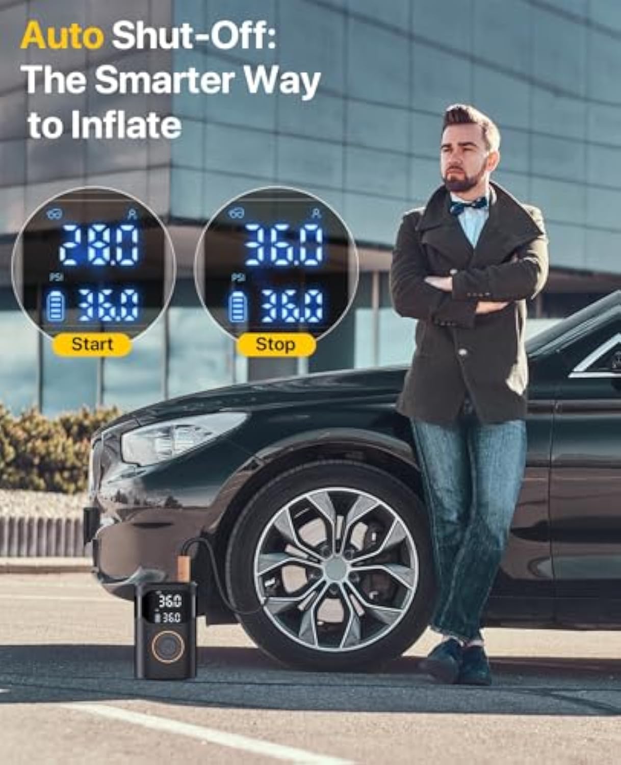 Gonfiatori per pneumatici con  - Air Compressor Portable recensione e prezzo