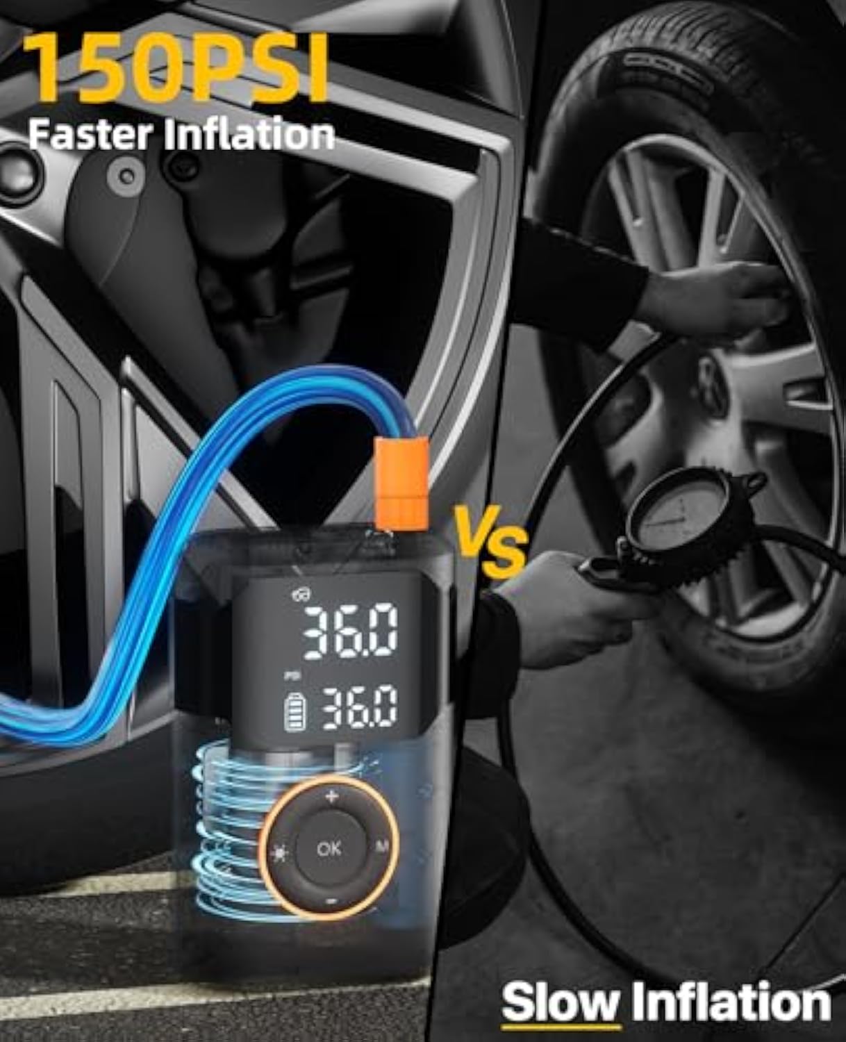 Gonfiatori per pneumatici con  - Air Compressor Portable recensione e prezzo