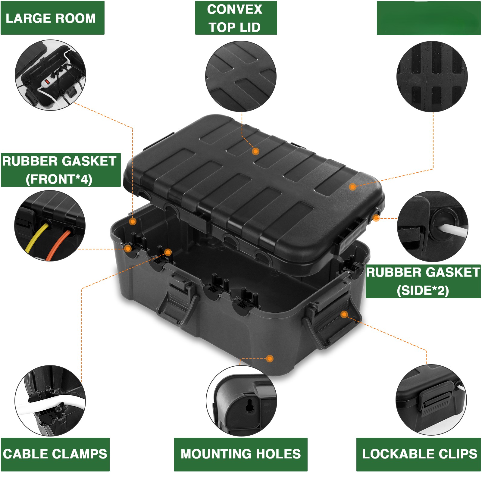 Grande scatola elettrica da es - Outdoor Power Strip With Cover recensione e prezzo