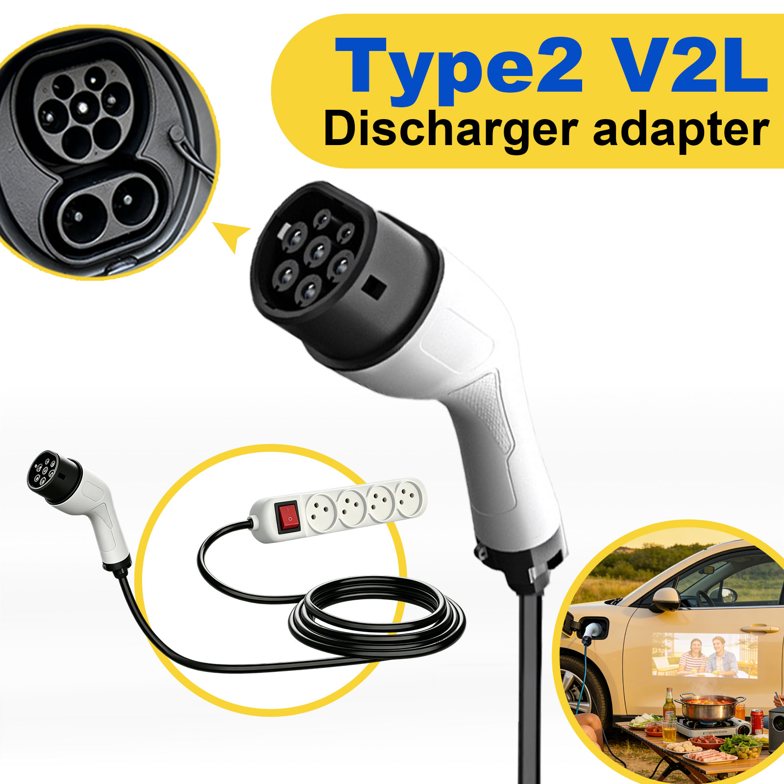 Adattatore di scarico V2L Tipo - Outdoor Power Adapter recensione e prezzo